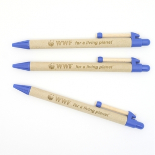 Storia round clip pen made using recycled card